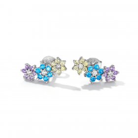 PANDORA Style Shine Flowers Stud Earrings - BSE593
