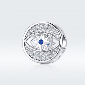 Pandora Style Silver Charm, Lucky Eye - SCC1368