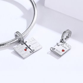Pandora Compatible Silver Love Letter Dangle - SCC1262