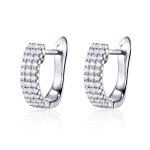 Silver Shining Time Hoop Earrings - PANDORA Style - SCE560