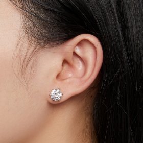 Pandora Style 2 Carat Moissanite Stud Earrings - MSE021-L