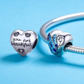 Pandora Style Silver Charm, Love of Butterfly - SCC653