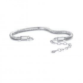 Pandora Style Snake Bone Chain Bracelet - BSB150