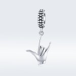 Pandora Style Silver Bangle Charm, Gesture - SCC1438
