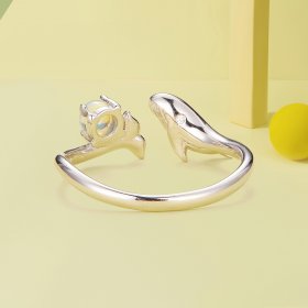 beautifully crafted Pandora Style Whale Open Ring - BSR473-E