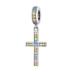 PANDORA Style Colorful Cross Dangle Charm - SCC2156