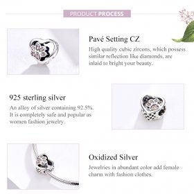 Silver Mark of Pets Charm - PANDORA Style - SCC1191