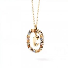 PANDORA Style Shine Letter C Necklace - BSN245-C