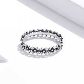 Pandora Style Silver Ring, Daisy Chain - SCR724