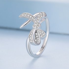Pandora Style Bow Tie Open Ring - BSR435