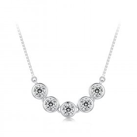 Pandora Style 0.3Ct Moissanite Necklace (One Certificate) - MSN022