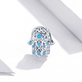 Pandora Style Silver Charm, Lucky Hand - SCC1757