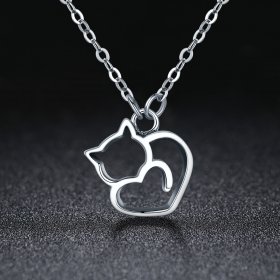 PANDORA Style Dumb Cat Necklace - SCN188
