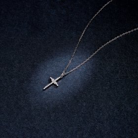 PANDORA Style Cross of Love Necklace - BSN184