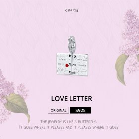 Pandora Compatible Silver Love Letter Dangle - SCC1262