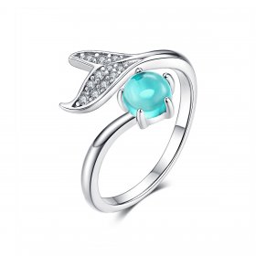 Silver Mermaid's Tear Ring - PANDORA Style - SCR515