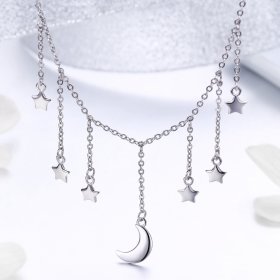 Silver Starry Sky Necklace - PANDORA Style - SCN301