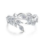 Pandora Style Silver Open Ring, Shining Wheat Spike - BSR135