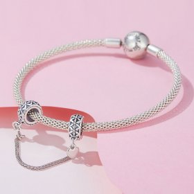 Pandora Style Flower of Life Silicone Safe Chain - SCC2632
