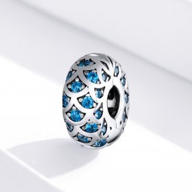 Pandora Style Silver Charm, Blue Elegance - SCC1513
