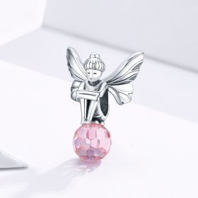 Pandora Style Silver Charm, Flower Elf - SCC1483