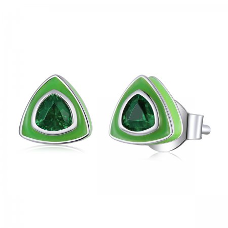 PANDORA Style Simple Triangle Stud Earrings - SCE1368
