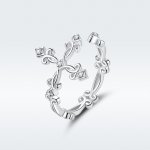 Pandora Style Silver Open Ring, Cross - BSR041