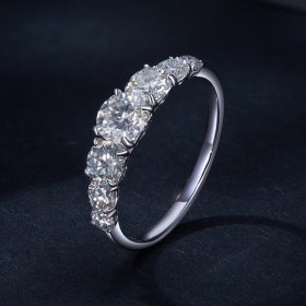 Pandora Style Shining Moissanite Ring (One Certificate) - MSR037
