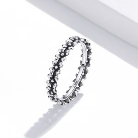 Pandora Style Silver Ring, Daisy Chain - SCR724