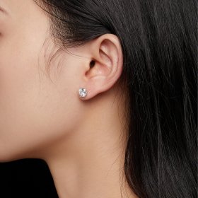 Pandora Style 1 Carat Moissanite Stud Earrings - MSE019-L