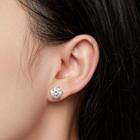 Pandora Style 2 Carat Moissanite Stud Earrings - MSE021-L