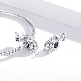 Pandora Style Silver Charm, Little Helicopter - SCC1699
