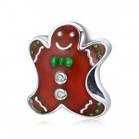 PANDORA Style Gingerbread Man Charm - SCC2037