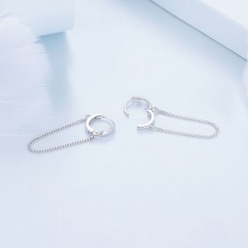 Pandora Style Tassel Hoop Earrings - BSE897