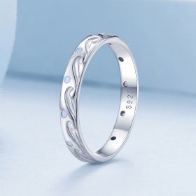 Pandora Style Waves Ring - BSR443