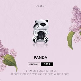 Silver Panda Charm - PANDORA Style - SCC1175