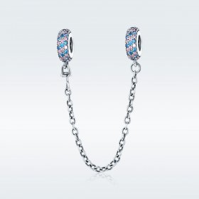 PANDORA Style Pink Blue Miracle Safety Chain - SCC379