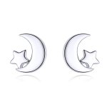 PANDORA Style Moon and Stars Stud Earrings - SCE726