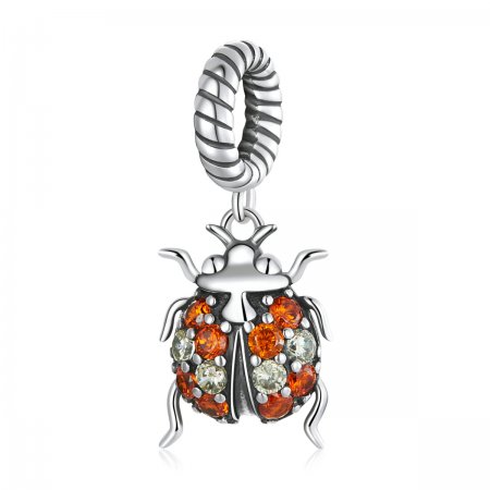 PANDORA Style Delicate Ladybug Dangle Charm - SCC2179