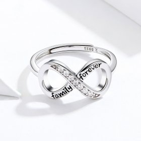 Pandora Style Silver Open Ring, Endless Love - SCR579