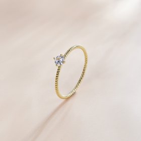 Pandora Style 18ct Gold Plated Ring, Timeless - SCR716