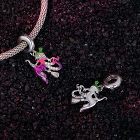 Pandora Style Glow-in-the-dark Witch Dangle - SCC2608