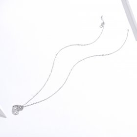 Silver Beautiful Love Necklace - PANDORA Style - SCN364