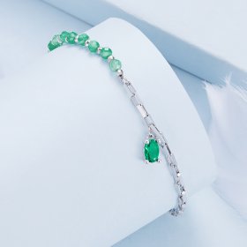 Pandora Style Green Bracelet - BSB128