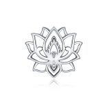 Pandora Style Silver Charm, Blooming Lotus - SCC1724