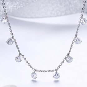 Silver Beauty of Simplicity Chain Necklace - PANDORA Style - SCN299