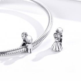 Pandora Style Silver Charm, Boy and Girl Dance - SCC1565