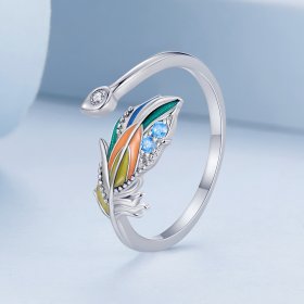 Pandora Style Feather Ring - BSR469-E
