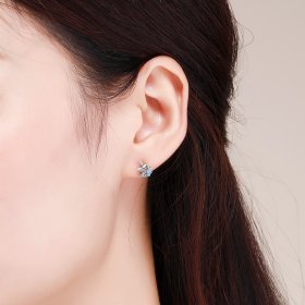 Silver Unicorn Memory Stud Earrings - PANDORA Style - SCE426