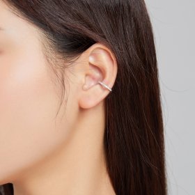 Pandora Style Silver Ear Clip, Single Ear Clip - SCE1022